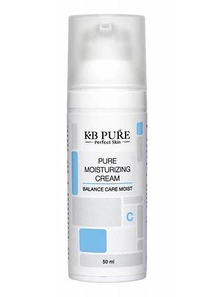 Зволожующий крем для збалансування жирной кожи moisturizing cream kb pure 50 мл