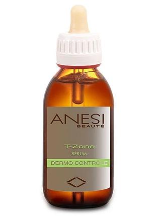Легка зволожувальна сироватка для відновлення балансу шкіри t-zone serum anesi lab 150 мл