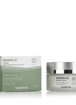 Зволожувальний крем sesderma mandelac moisturizing cream 50 мл