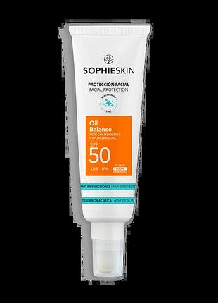 Сонцезахисний себорегулюючий флюид sesderma spf 50 oil balance 50 мл