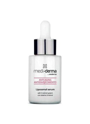 Липосомальна омолоджующая сироватка medi+derma liposomal serum anti-aging 30 мл