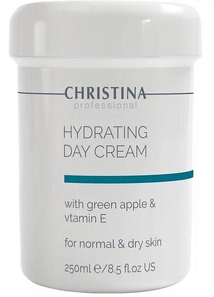 Зволожующий крем з яблуком и витамином е для нормальной кожи christina hydrating day cream 250 мл