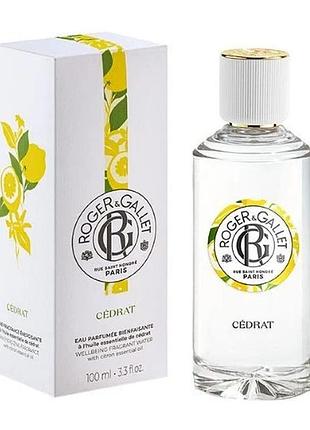 Парфумована вода цедра roger & gallet eau parfumée bienfaisante cedrat 100 мл