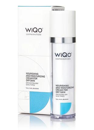 Поживний та увлажняющий крем для сухой кожи wiqo nourishing and moisturizing cream for dry skin 50 мл