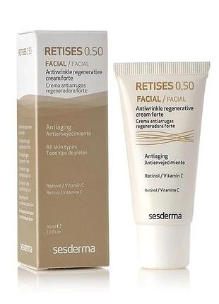 Регенерувальний крем проти зморшок sesderma retises 0.5% cream forte, 30 мл