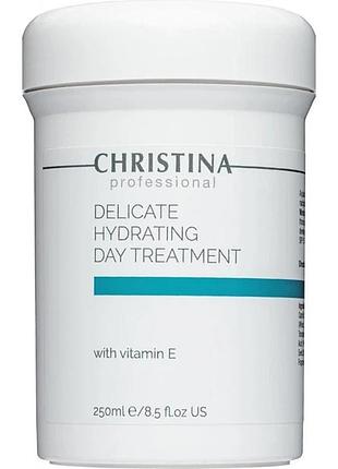 Деликатний зволожующий крем с витамином е для нормальной та сухой кожи christina delicate hydrating day 250 мл