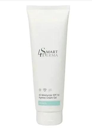 Невидчутний крем-гель smart4derma spf 50 зволоження та омолодження 230 мл