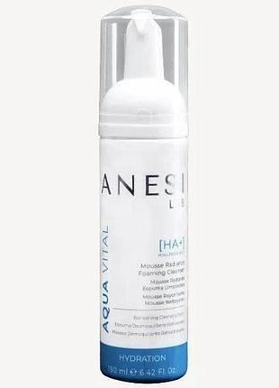 Зволожувальна пінка/ гель для вмивання обличчя mousse radiance cleansing gel/ foaming cleanser anesi lab 190 мл (anesi 015)