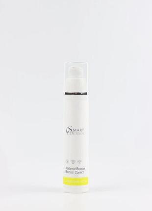 Флюїд нічний себорегулюючий азеламід smart4derma acne derm active azelamid booster blemish correct 50 мл