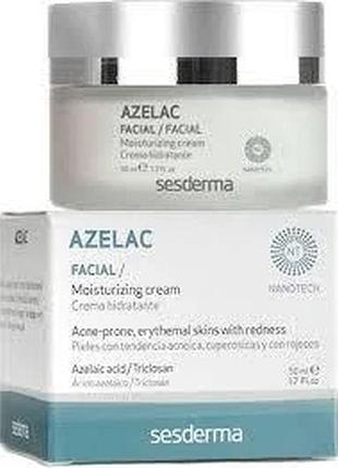 Зволожующий крем для обличчя sesderma azelac moisturizing facial cream 50 мл