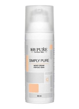 Крем для комбінованого та жирного типів шкіри зволожуючий for oily skin kb pure 50 мл