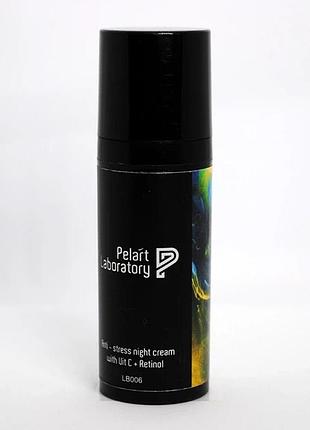 Крем антиоксидантний нічний з вітаміном с та ретинолом pelart laboratory anti-stress night cream with vit c + retinol 50 мл