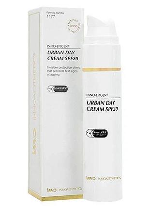 Денний епігенетичний крем із uv-захистом epigen urban day cream spf20 innoaesthetics 50 мл (ep005)