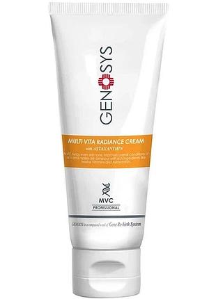 Мультивитаминний крем для сяйва кожи genosys multi vita radiance cream 50 мл