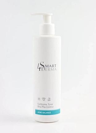 Тонер себорегулюючий мультикислотний smart4derma acne balance cutibiome toner 250 мл (304)