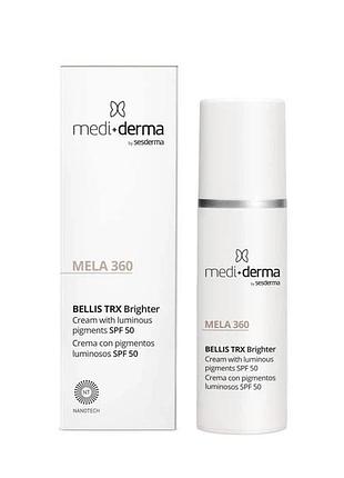 Депигментующий крем для обличчя з spf 50 medi+derma mela 360 facial cream spf 50 30 мл
