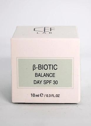 Матирующий дневной крем spf 30 cef lab β-biotic balance day spf 30 10 мл