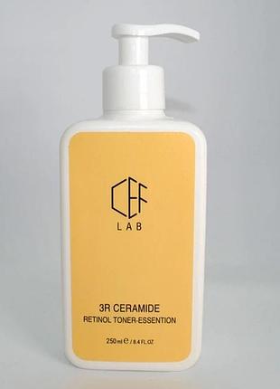 Антиоксидантний тонер-есенция з ретинолом cef lab 3r ceramide retinol toner-essention 250 мл