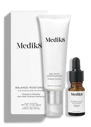 Medik8 balance moisturiser with glycolic acid activator