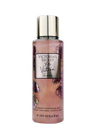 Парфумований спрей-міст для тіла з шиммером victoria's secret xo victoria shimmer, 250 мл.