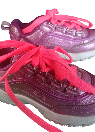 Кросівки на дівчинку fila sneakers strada f low kids rosa 31 розмір