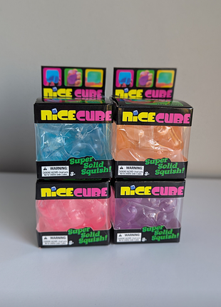Сквиш bubble cube кубик антистресс прозрачный рельефный 5×5 см