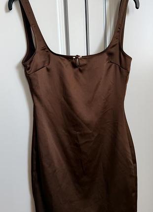 Атласна сукня zara
