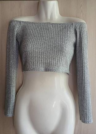 Топ з відкритими плечима pretty little thing xs uk 8 ukr 42