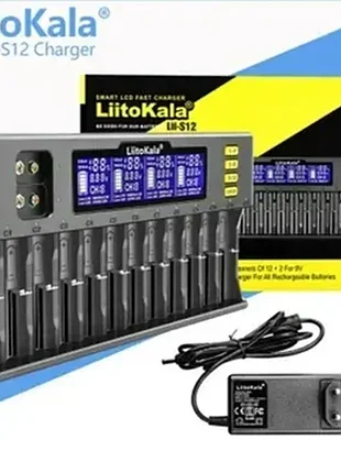 Зарядний пристрій liitokala lii-s12 eu+car