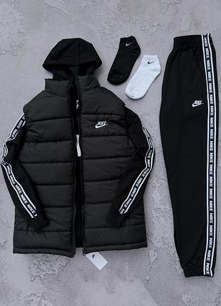 Чоловічий спортивний набір nike демісезон на весна/літо/осінь s / m / l / xl / xxl
