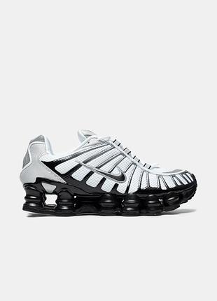 Мужские кроссовки nike shox black white / smb+ 🔗