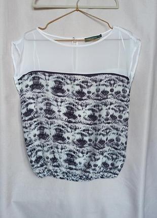 Шелковая блузка mint velvet (uk 8 / xs-s) из натурального шелка