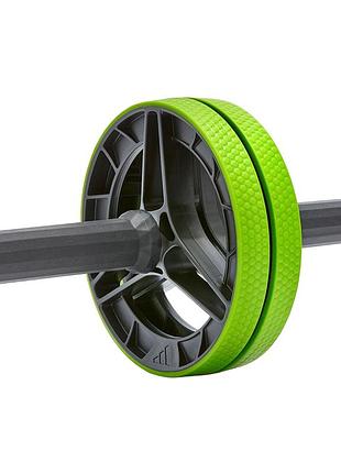 Колесо для пресу adidas performance ab wheel, подвійне, для кора, стабільності та сили (adac-11407)