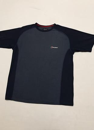 Футболка berghaus tech t оригинальная серая для спорта зала
