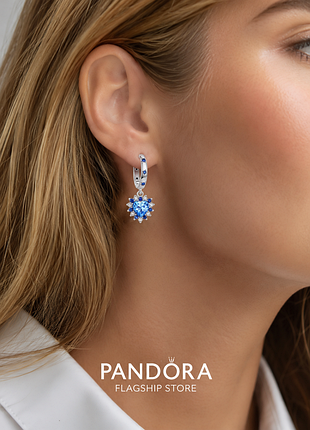 Серьги серебро оригинальные стильные silver_pandora застежка кольцо инкрустация фианитами
