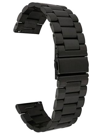Ремешок 3 bead металлический для samsung watch 8 черный стильный для активного использования black