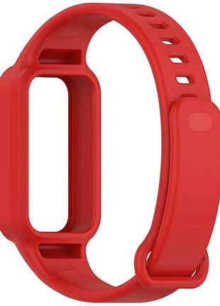 Ремінець silicone sport band для xiaomi mi band 9 active червоний з легким весом для спорту