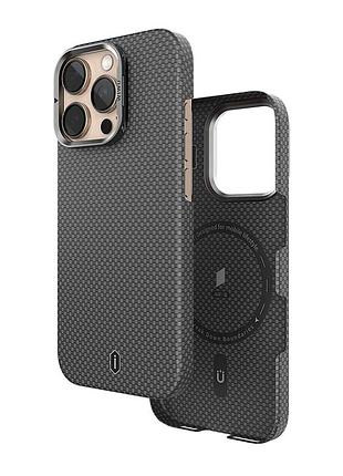 Чохол накладка wiwu aramid air case з magsafe для iphone 16 pro max поліуретановий чорний