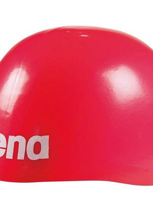 Шапочка для плавання arena moulded pro ii (001451-401) силіконова,червоний