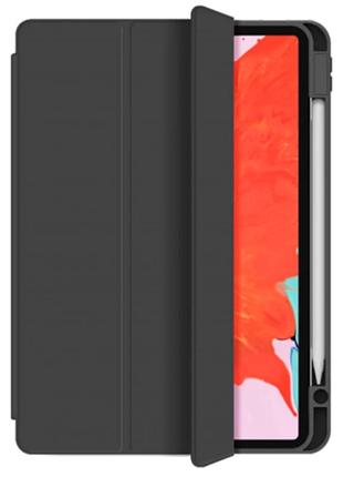 Силиконовый защитный чехол wiwu для apple ipad air 10.9 2022 с микрофиброй внутри черный