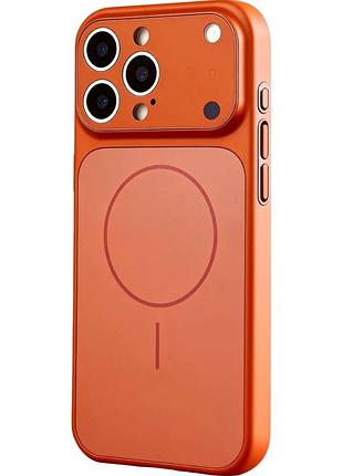 Чехол накладка ag glass case с magsafe для iphone 17 pro полиуретановый защитный orange