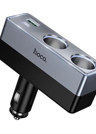 Розгалужувач прикурювача 2usb 30 вт і 18 вт 12 в 60 вт hoco z65b