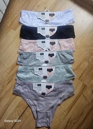 Трусики ажурные коттон
