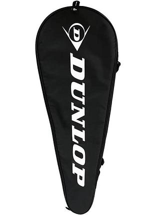 Чохол для ракетки для сквошу dunlop squash racket head cover blk 1pc 10322229 чорний