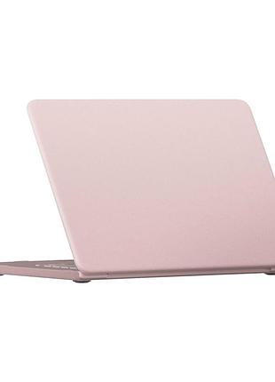 Силиконовый чехол protective case для apple macbook neo 13 a3404 с защитой от ударов pink sand