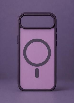Чохол силіконовий smoky case з magsafe для iphone 17 air захист камери pale purple