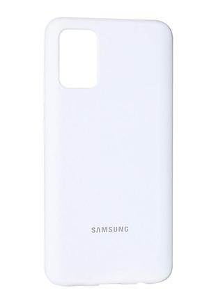 Чохол силіконовий original silicone cover для samsung a02s захист камери білий