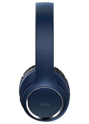 Беспроводные наушники bluetooth 40мм микрофон 10 часов работы hoco w28 journey синий