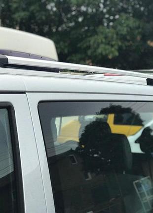 Хромированные рейлинги длинная база, металлические ножки для volkswagen t5 transporter 2003-2010 гг