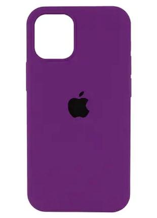 Чехол силиконовый original silicone case для apple iphone 14 6.1 защитный berry purple